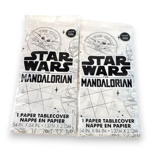 2 Pack Star Wars Mandalorian Grogu Paper Tablecloth Color In Party Supplies 84x5